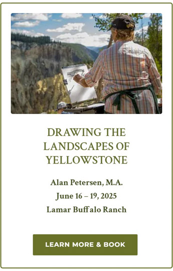 Drawing the Landscapes of Yellowstone Field Seminar 2025