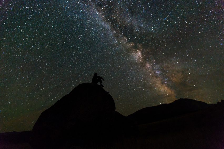 Night sky over the Mammoth Hot Springs area NPS / Neal Herbert